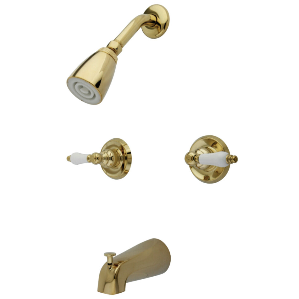 Kingston Brass Kb242pl Tub And Shower Faucet Polished Brass 663370116735