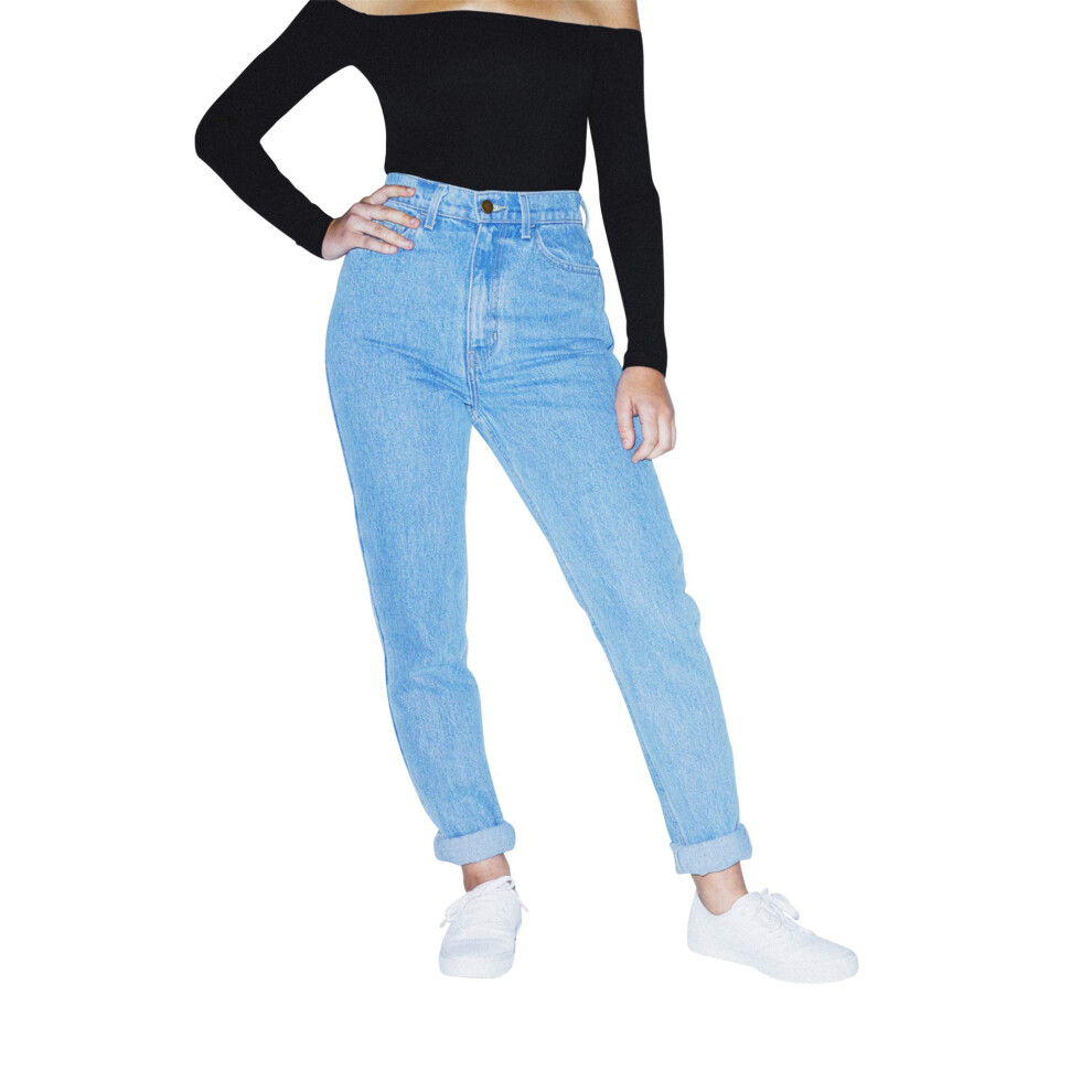 American Apparel Women's High-Waist Jean  Light Wash  31W/32