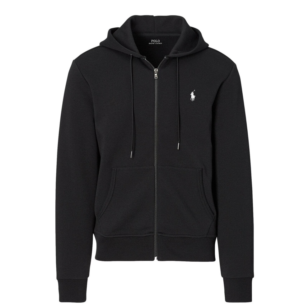 POLO RALPH LAUREN Double Knit Tech Fleece Hoodie - L - Black