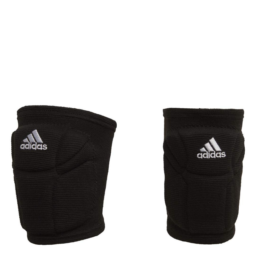 adidas Unisex-Adult Elite Knee Pad  Core Black/White  Medium