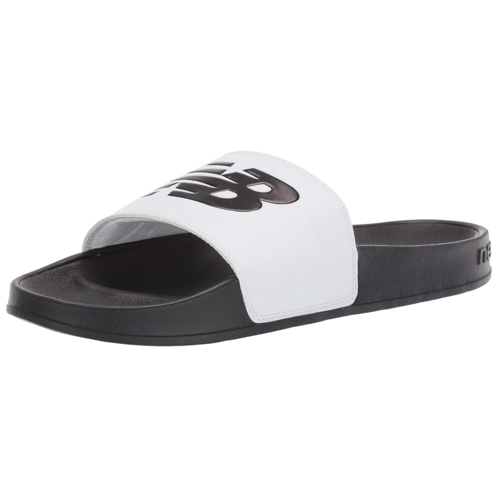 New Balance Men's 200 V1 Slide Sandal  White/Black  7 X-Wide