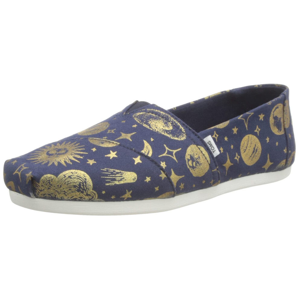 TOMS Alpargata CloudBound Navy/Gold Foil Celestial 7.5 B (M)