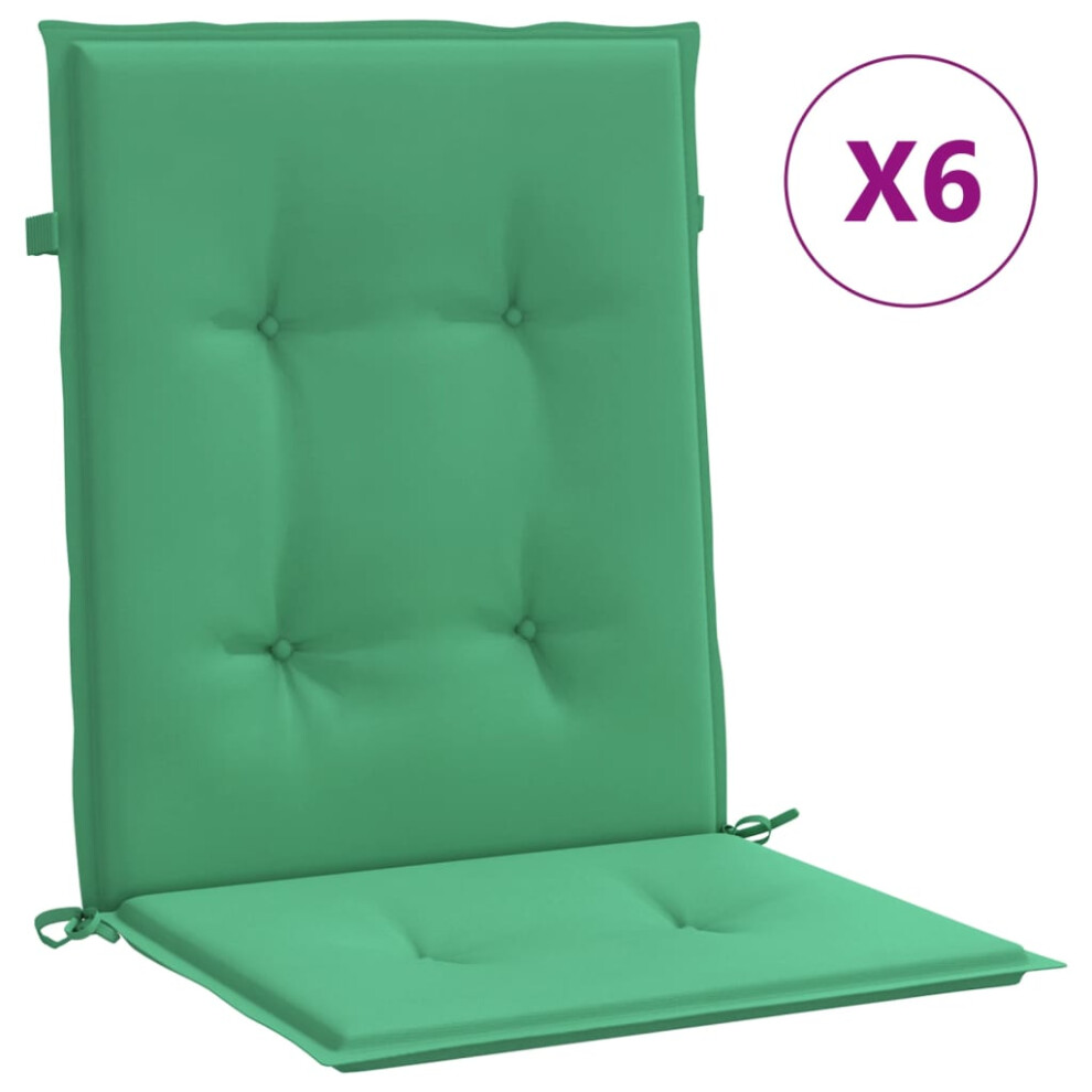 Photos - Sofa VidaXL Garden Chair Cushions 6 pcs Green 39.4""x19.7""x1.2""
