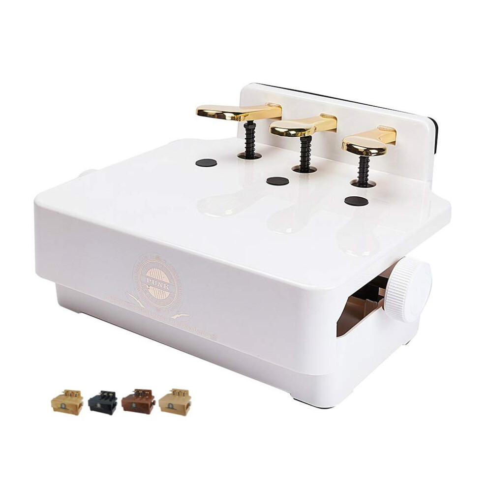 Soarun Adjustable Piano Pedal Extender Bench for Kids (White)