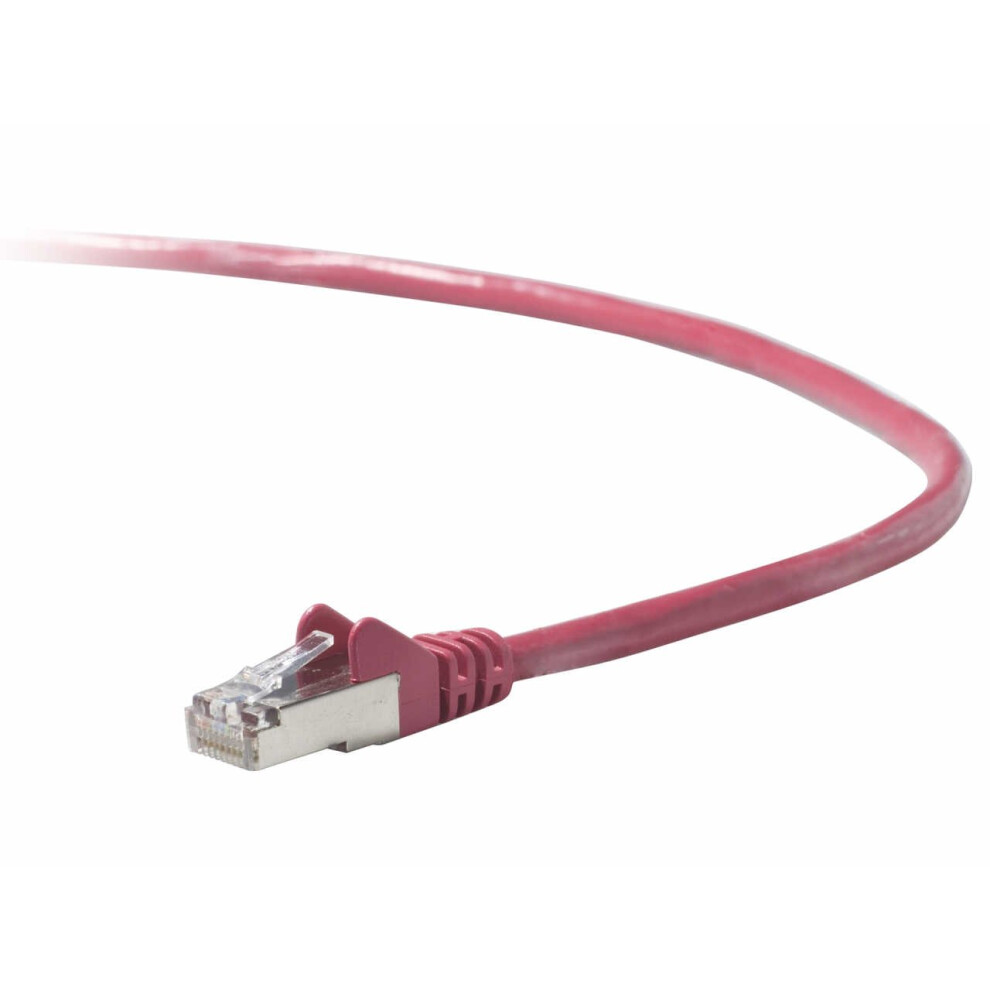 BELKIN cOMPONENTS cAT6 SNAgLESS PATcH cABLE RJ45MRJ45M50 PINK