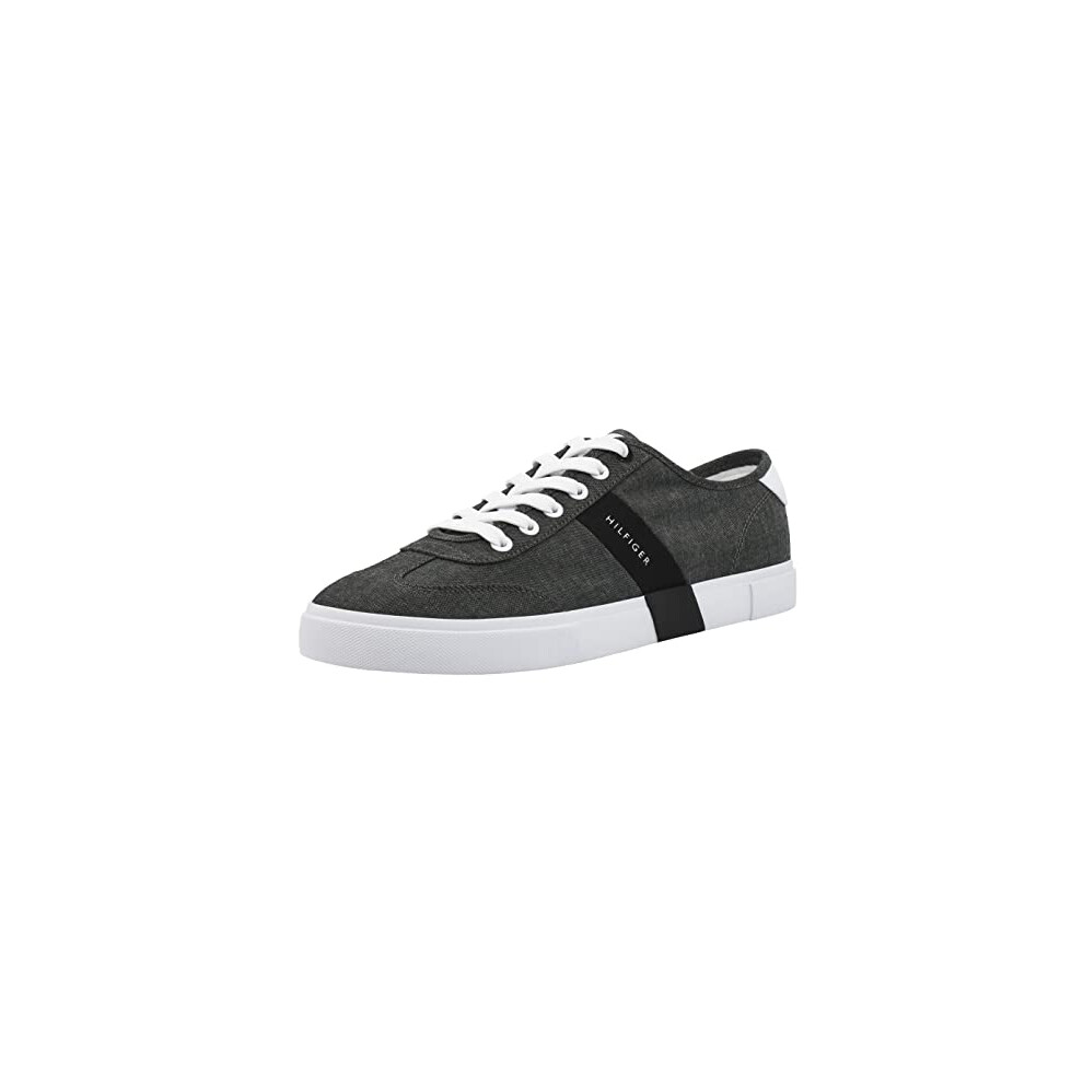 Tommy Hilfiger Men's Pandora Sneaker  Black Chambray  10 M US