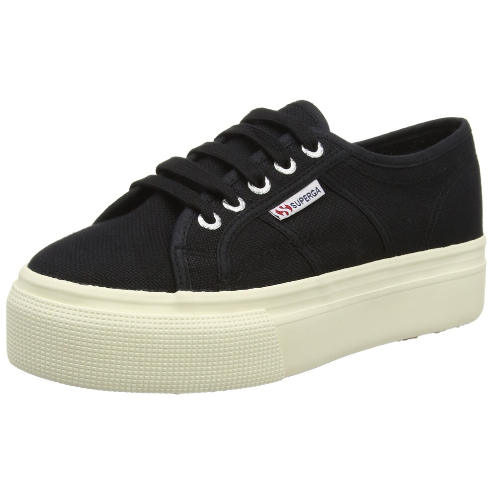 Superga Womens 2790acotw Linea Up and Down Sneaker  Black  75