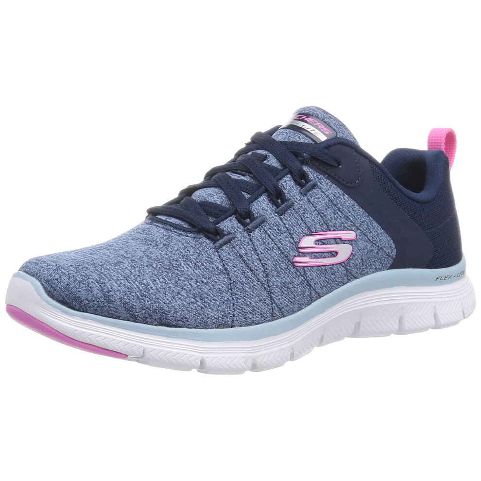 Skechers Women's 149303 Flex Appeal 4.0 Sneaker  Navy/Blue  7