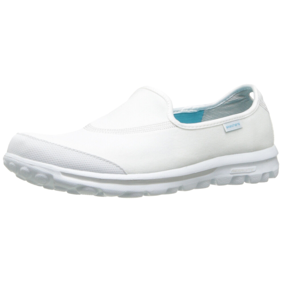 Skechers Performance Womens go Walk White Walking Shoe 8 Wide