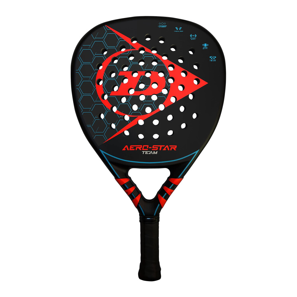 Dunlop Sports Aero-Star Team Padel Racket  BlackRed  1 Racket