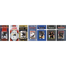 NHL Anaheim Ducks 7 verschillende gelicentieerde ruilkaartenteamsets