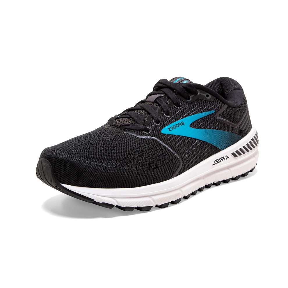 Brooks Womens Ariel 20 Running Shoe - BlackEbonyBlue - 8 Wide