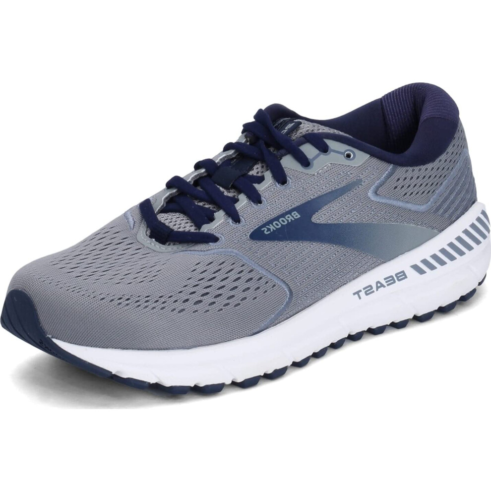 Brooks Mens Beast 20 Running Shoe - BluegreyPeacoat - 85 Wide