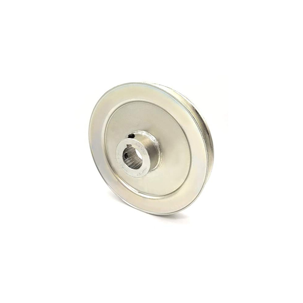 Phoenix Mfg. V-Groove Drive Pulley  6 Diameter  1 Bore  Steel