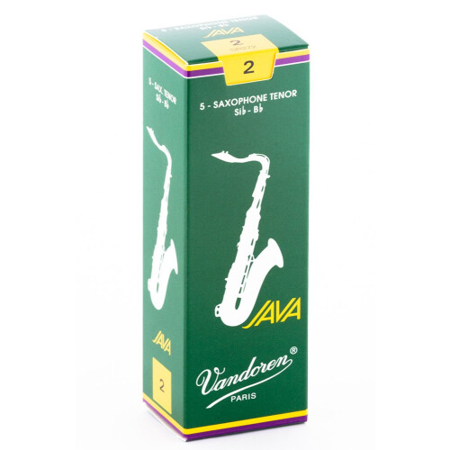 Vandoren SR272 Tenor Sax JAVA Reeds Strength 2 Box of 5 black