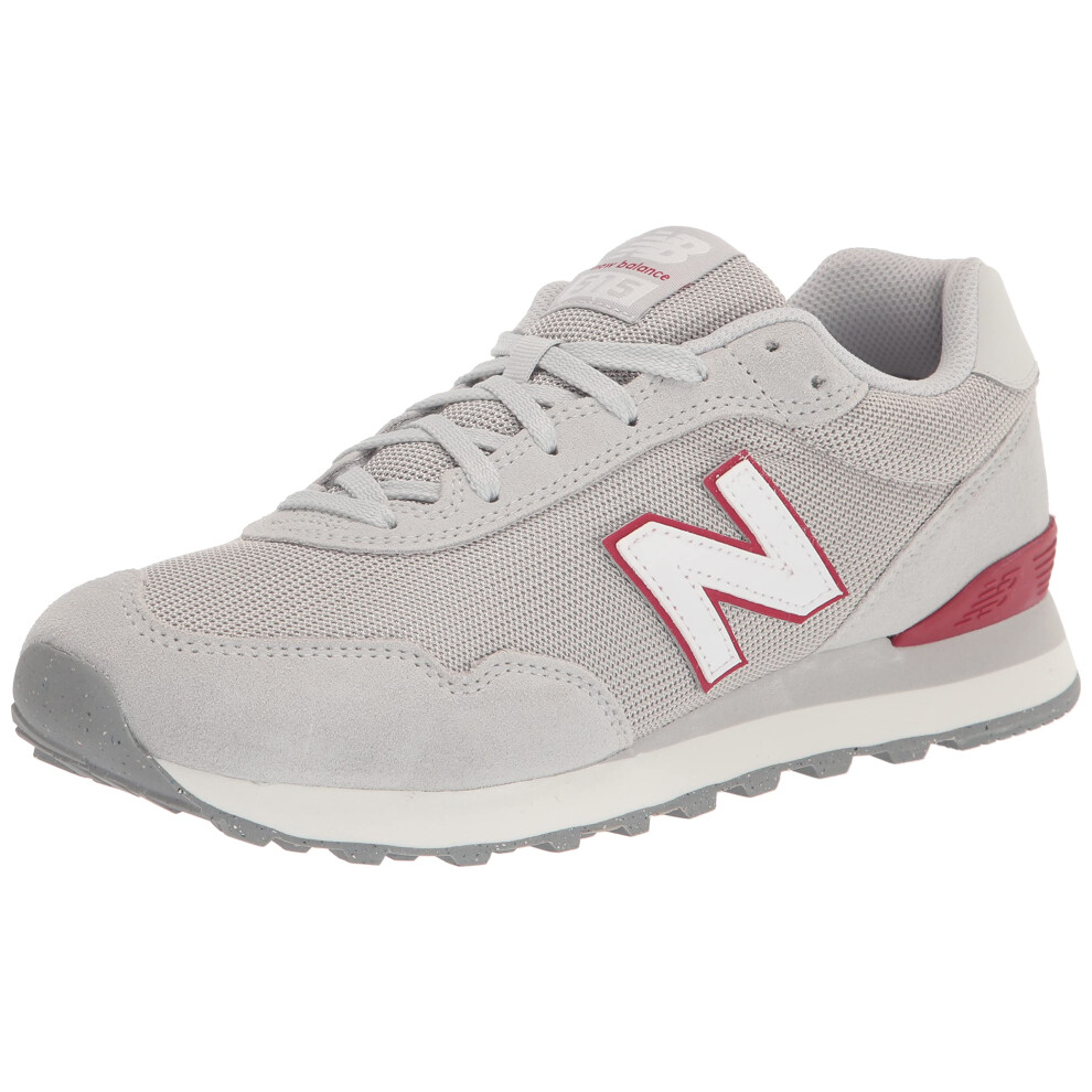 New Balance Men's 515 V3 Sneaker Brighton Grey/White/Crimson 8