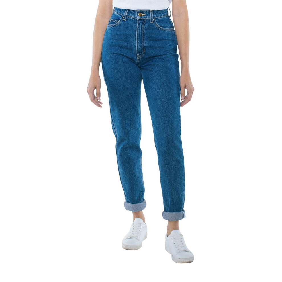 American Apparel Women's High-Waist Jean  Medium Wash  25W/32