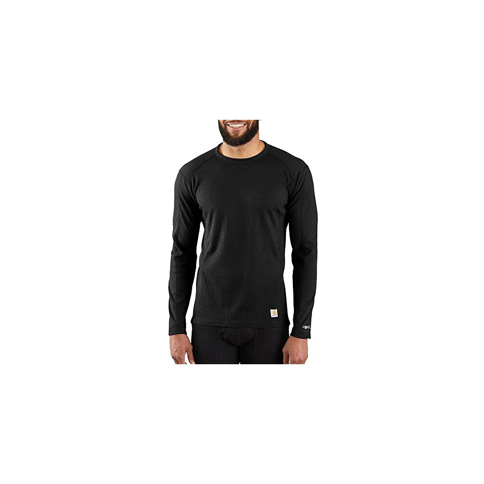 carhartt Mens Base Force Midweight classic crew  Black  Small