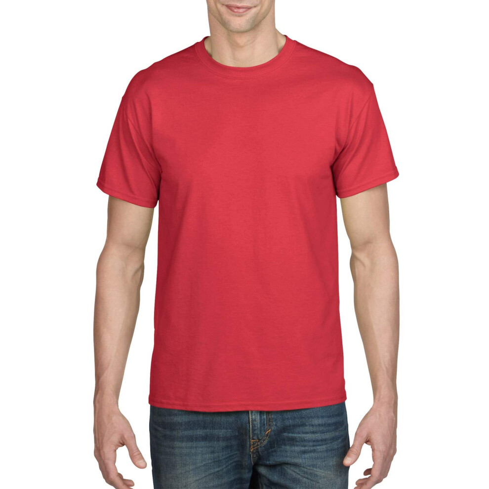 gildan Mens DryBlend T-Shirt  Style g8000  2-Pack  Red  Small