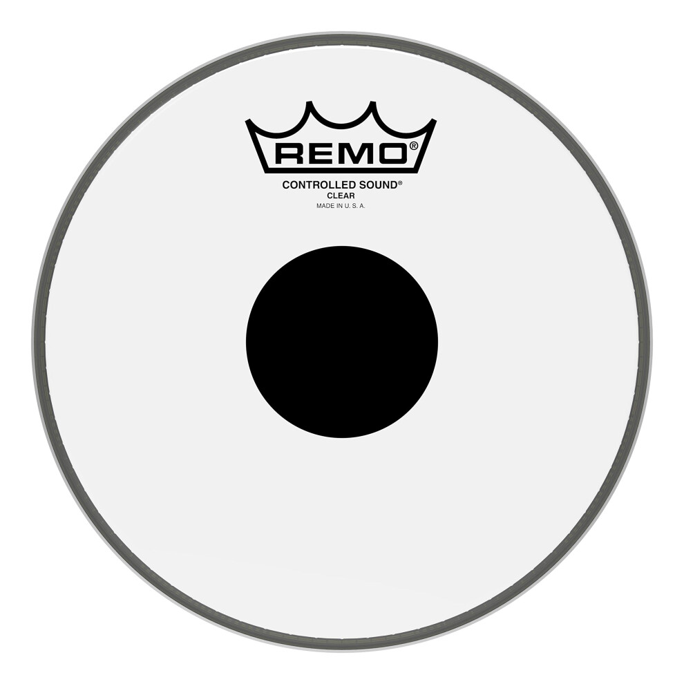 Remo controlled Sound clear Drum Head with Black Dot - 8 Inch