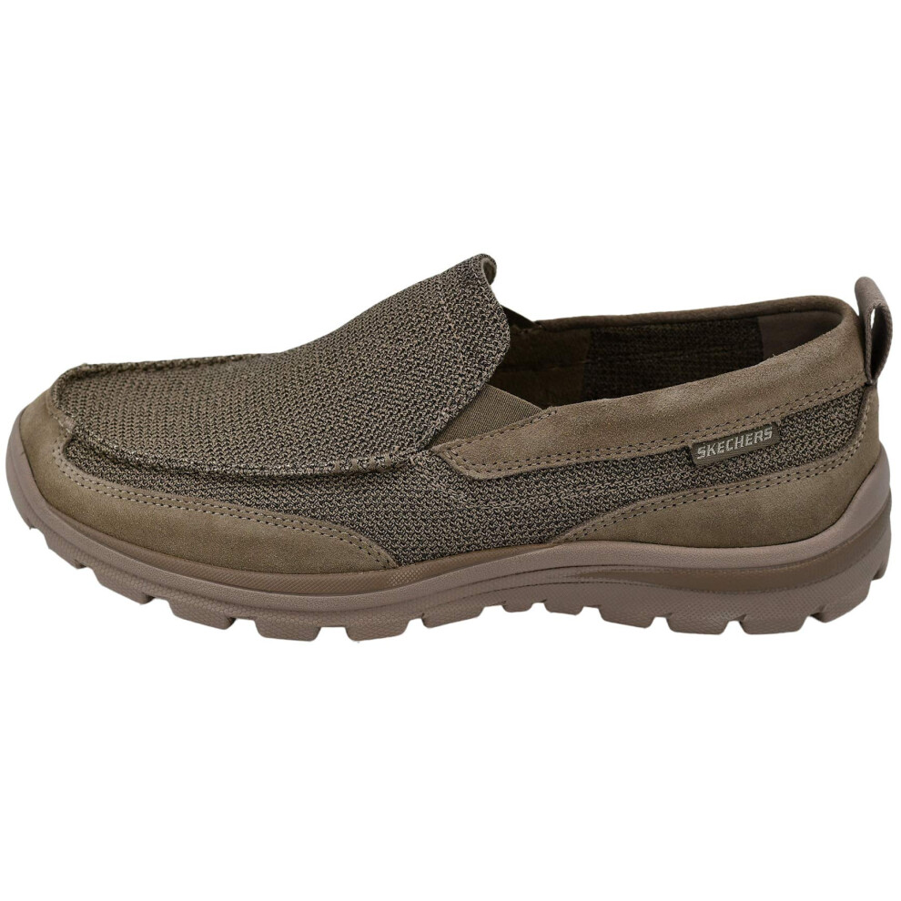 Skechers Men's Superior Milford Khaki Slip-On Loafers 11 M US