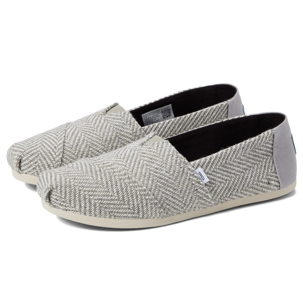 TOMS Alpargata CloudBound Drizzle Grey XL Herringbone 9 B (M)