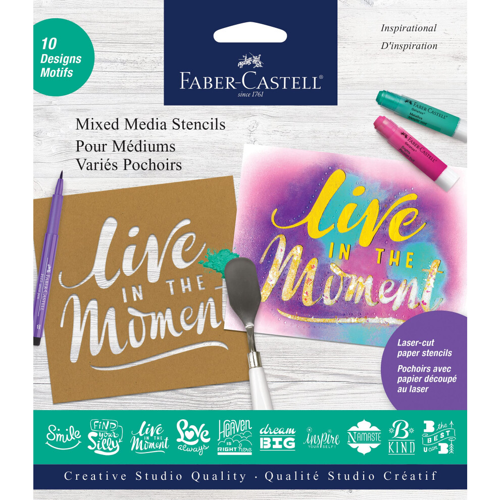 Faber Castell FaberCastell 303 Mixed Media Stencils  10 Count