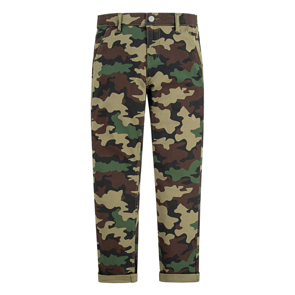 Levis Boys 502 Regular Taper Fit chino Pants  cypress camo  7X