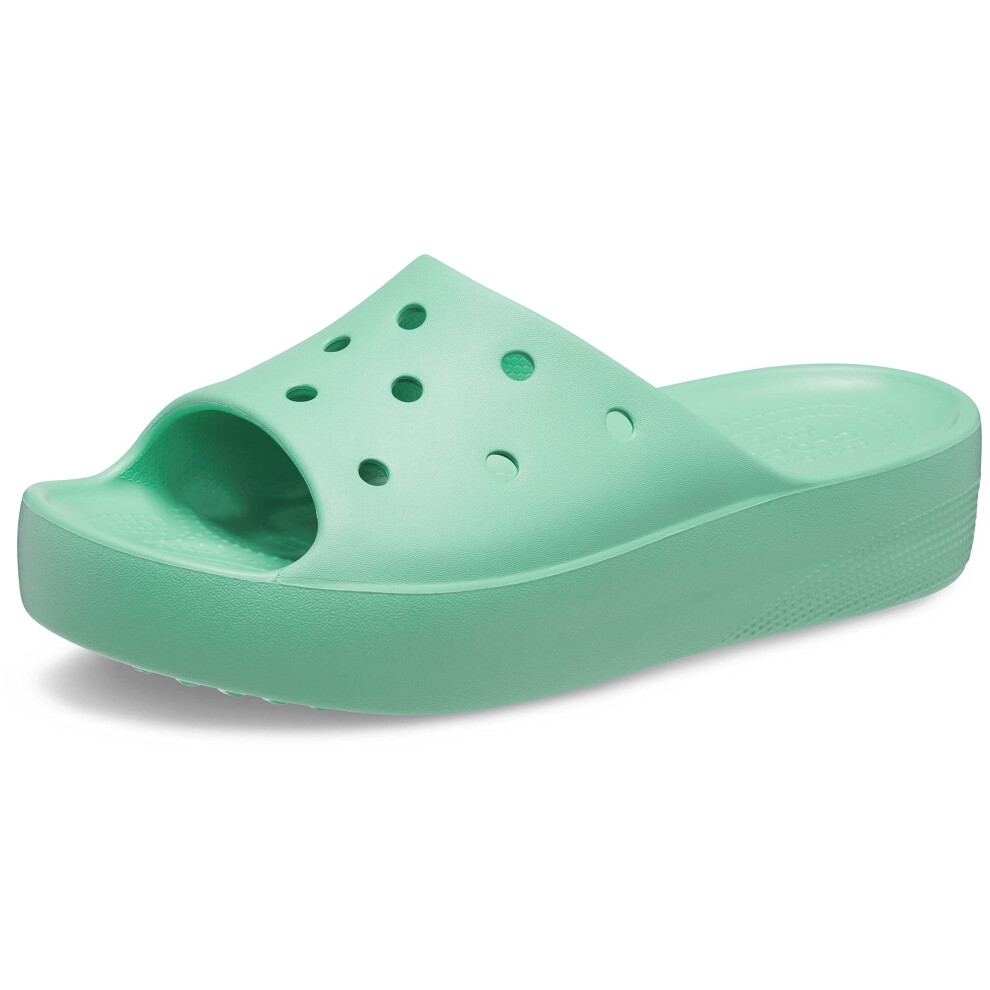 Crocs Women's Classic Slide | Platform Sandals  Jade Stone  11