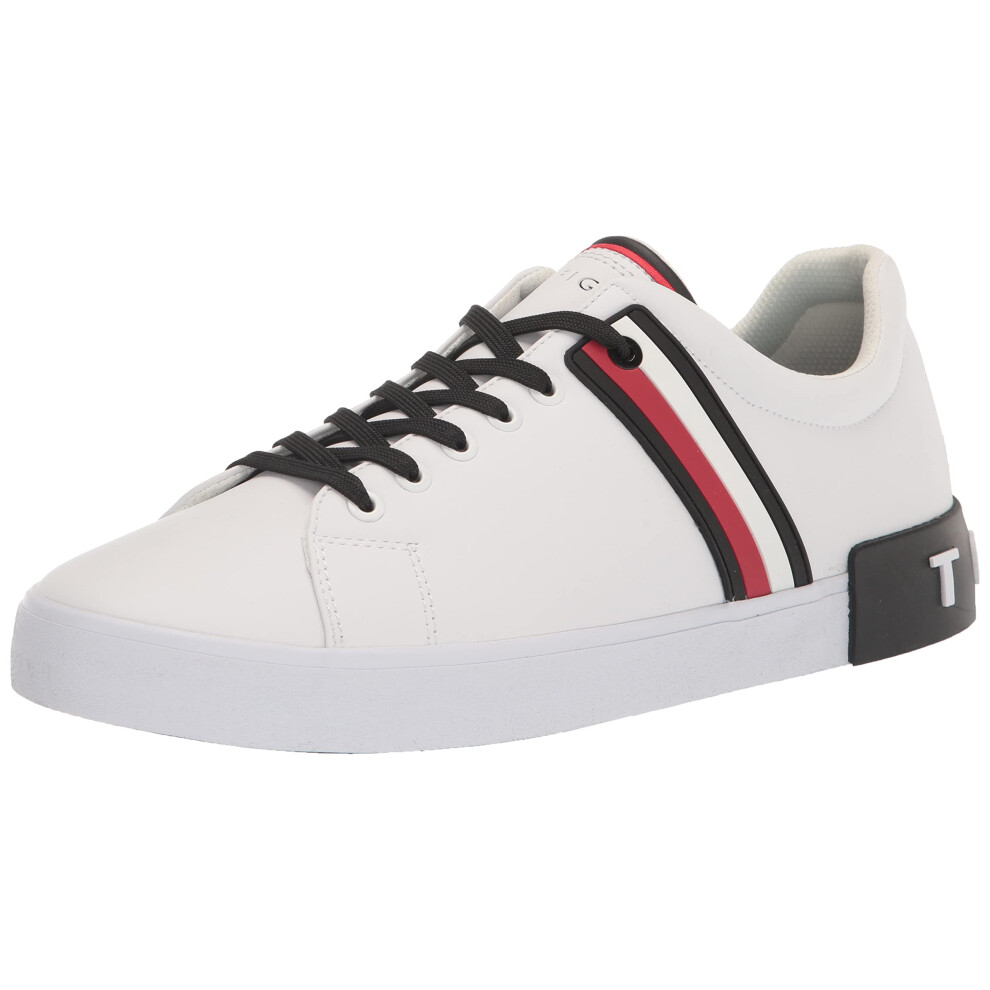 Tommy Hilfiger Men's Ramus Sneaker  White/Black Multi 146  12M