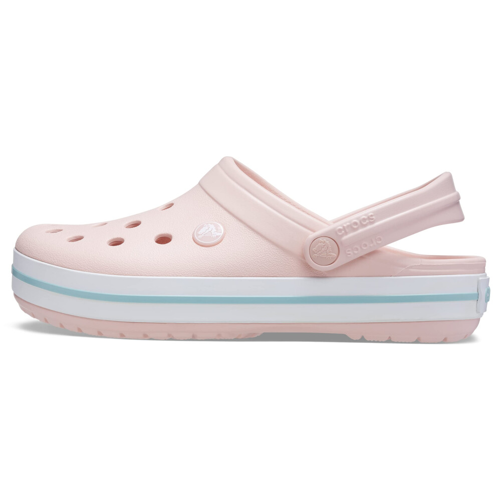 Crocs Unisex Men's and Women's Crocband Clog  Pink Rose  12 US