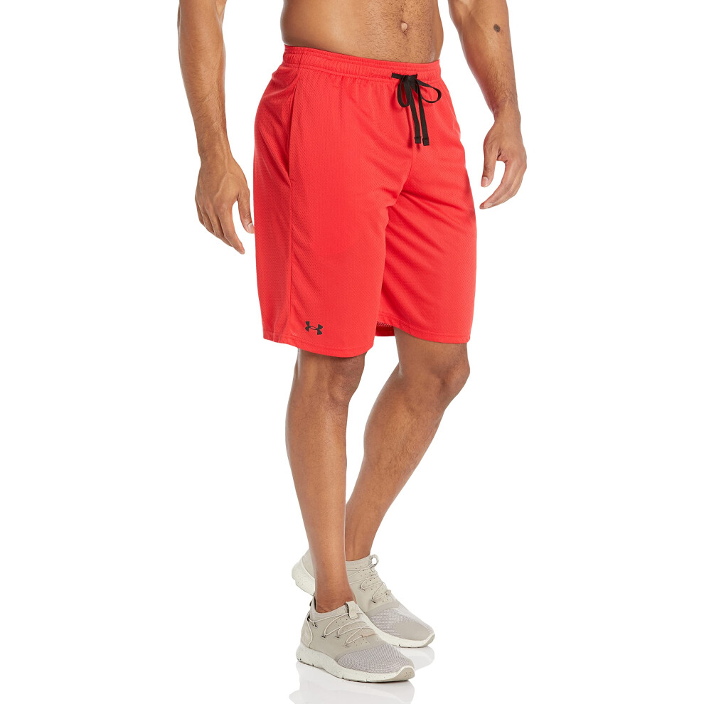 Under Armour mens Tech Mesh Shorts   Red (600)Black   4X-Large