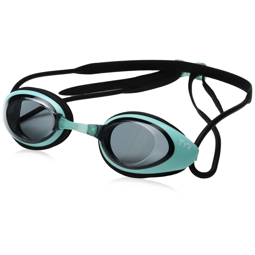 TYR Blackhawk Racing Femme Googles  Smoke/Mint/Black  One Size