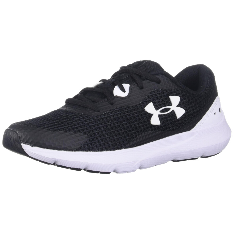 Under Armour Womens Surge 3 Running Shoe  Black (001)White  12