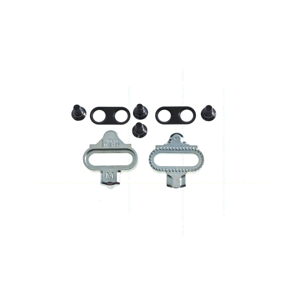 SHIMANO SM-SH56 Cleat Set with Counter Plates  Black  one Size