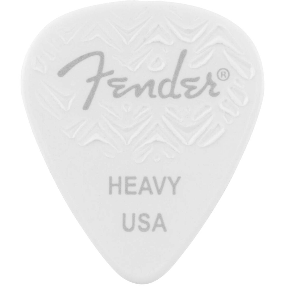 Fender Wavelength Guitar Picks 351 Shape  White  Heavy  6-Pack