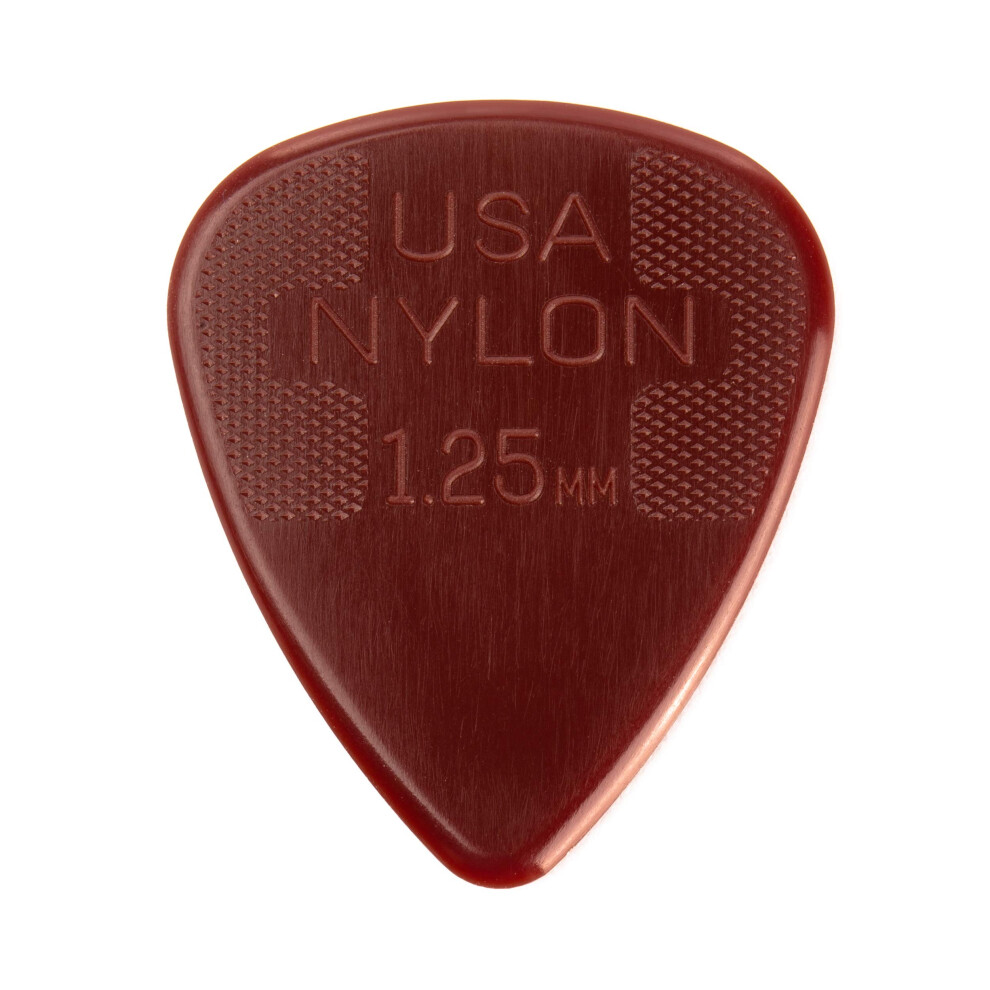 Jim Dunlop Nylon Standard 1.25mm Guitar Picks-72 Pack (44R125)