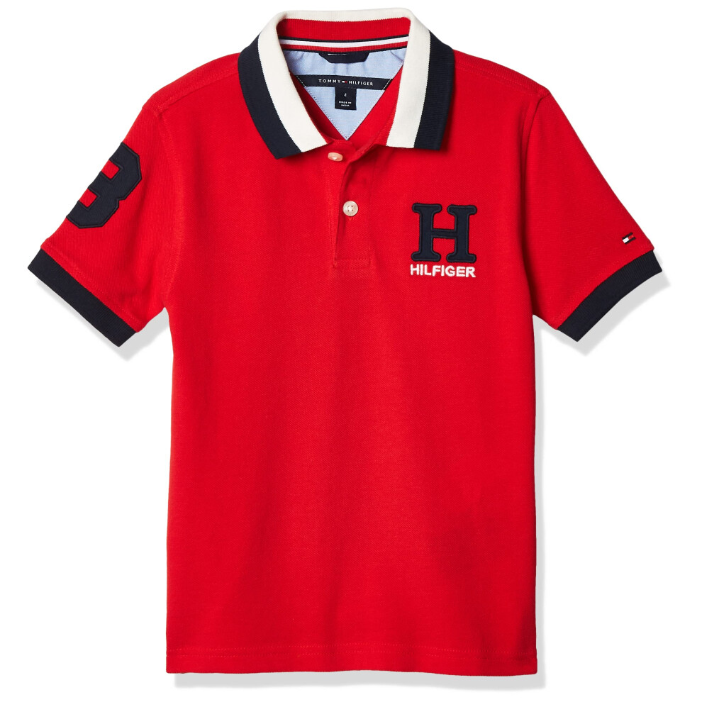 Tommy Hilfiger Boys Short Sleeve Matt Polo Shirt  Regal Red  5