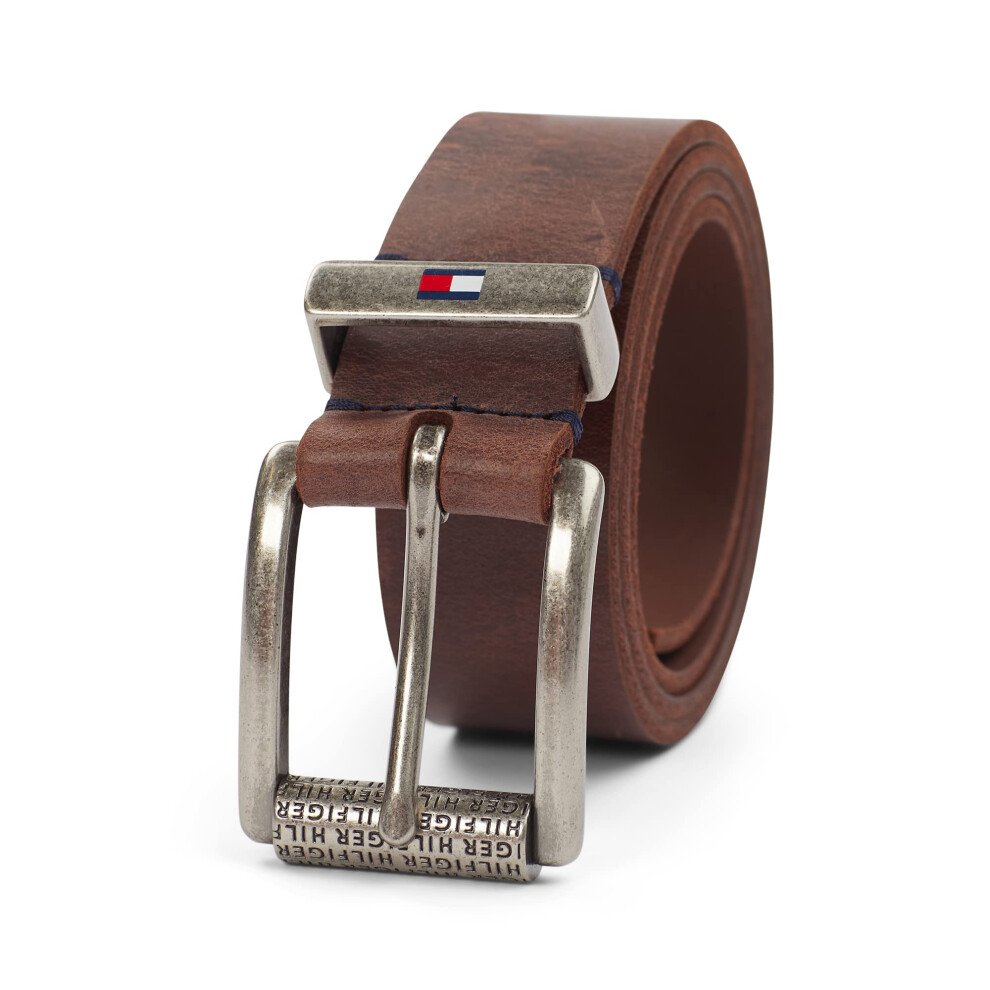 Tommy Hilfiger Men's Casual Belt  Classic Brown  Small (30-32)