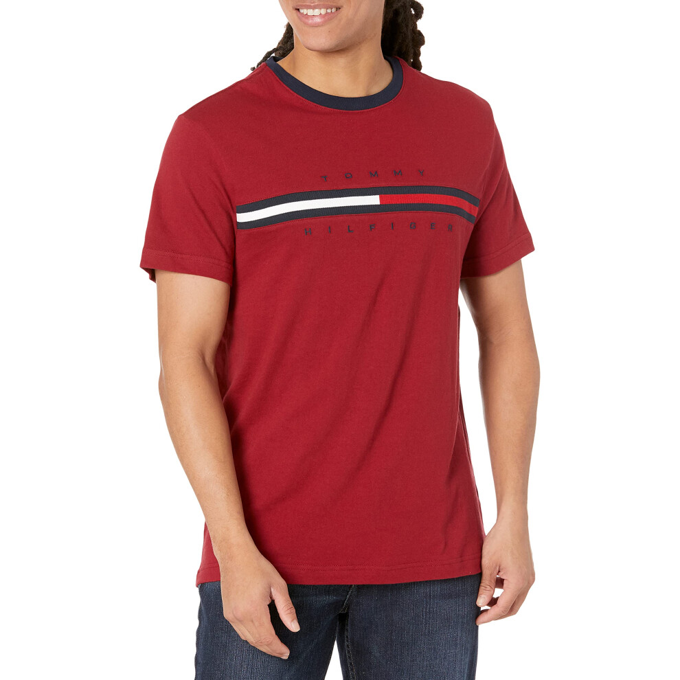 Tommy Hilfiger mens M Tino Tee T Shirt  Red carpet  X-Large US