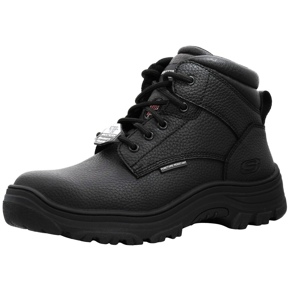 Skechers Mens Burgin-Tarlac Industrial Boot BlackBlack 12 M US