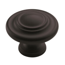 Puxador de Armário Preto Fosco de 44 mm de Diâmetro