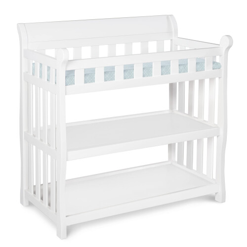 Delta Children Table à langer Delta Children Eclipse avec matelas, blanc
