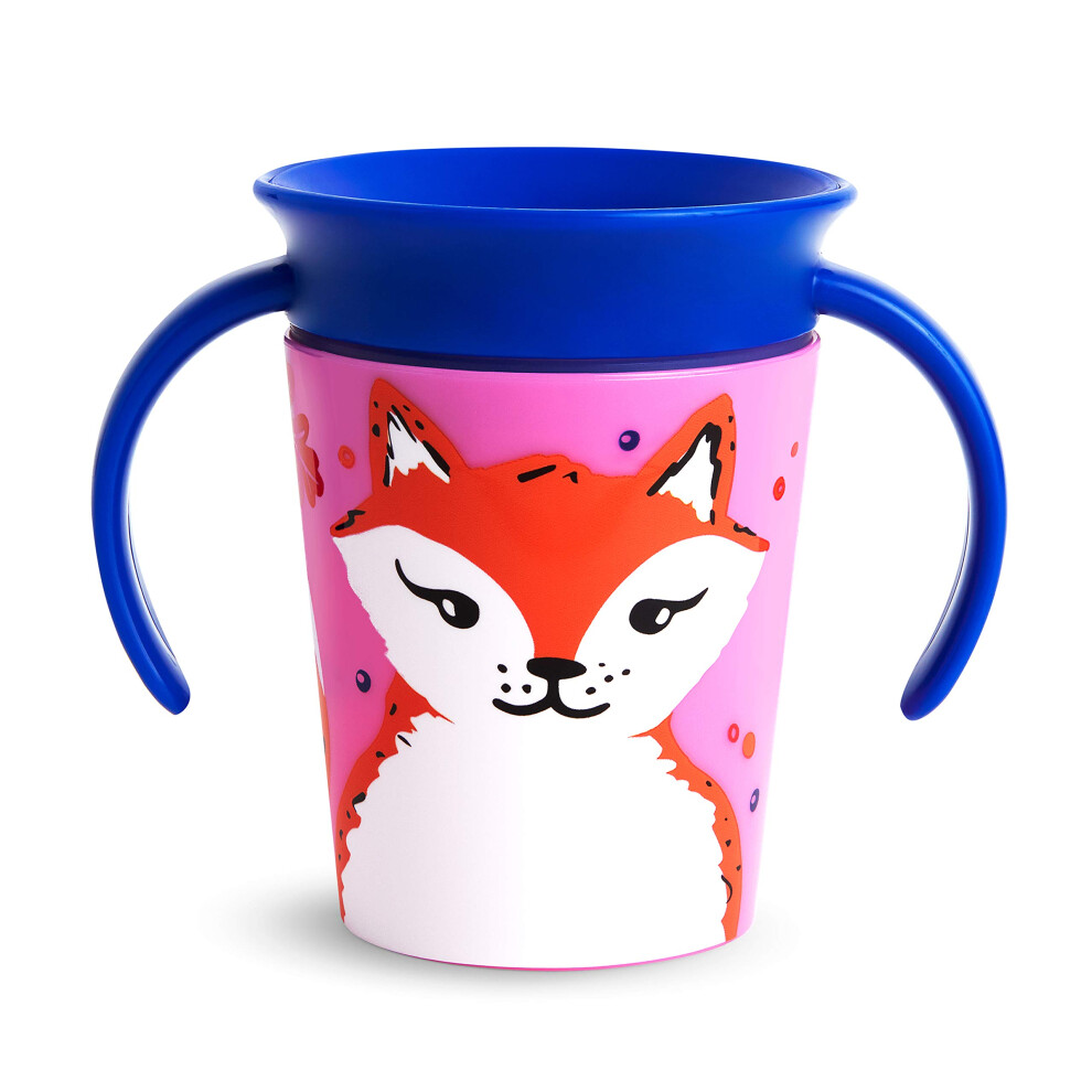 Munchkin Miracle 360 WildLove Trainer Sippy Cup  6 Oz  Red Fox