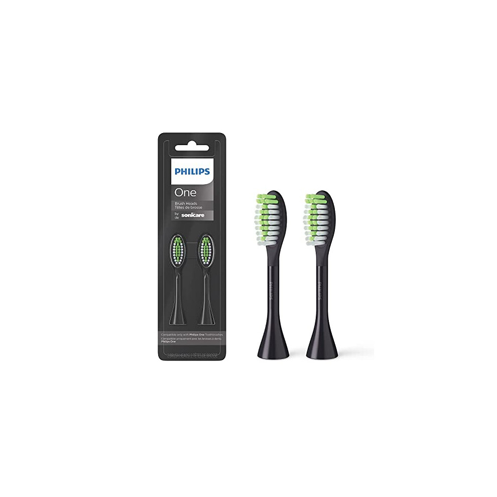 Philips One by Sonicare  2 Brush Heads  Shadow Black  BH1022/06