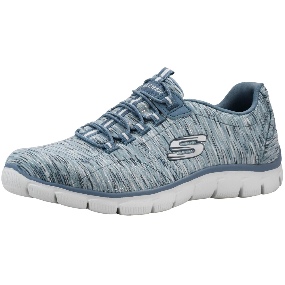 Skechers Women's Empire Game On Fashion Sneaker  Slate  10 M US