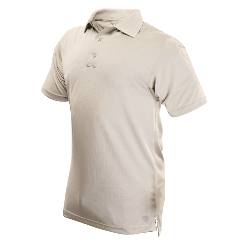 PERFORMANCE POLO KURZARM SILBER TAN HERREN POLYESTER XL