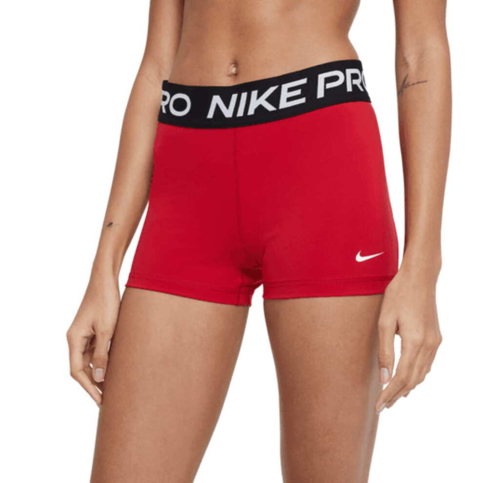 Nike Womens Pro 365 3 Training Shorts  gym RedBlackWhite  Small