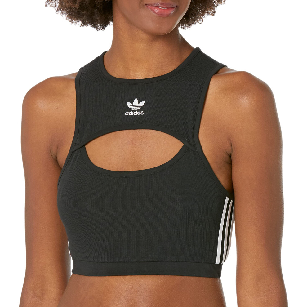 adidas Originals Women's Adicolor Classics Tight Top  Black  10