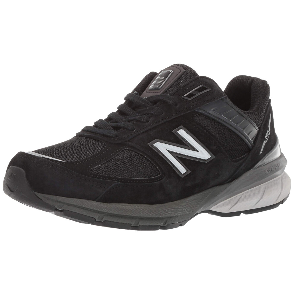 New Balance Women's Made in US 990 V5 Sneaker  Black/Silver  11